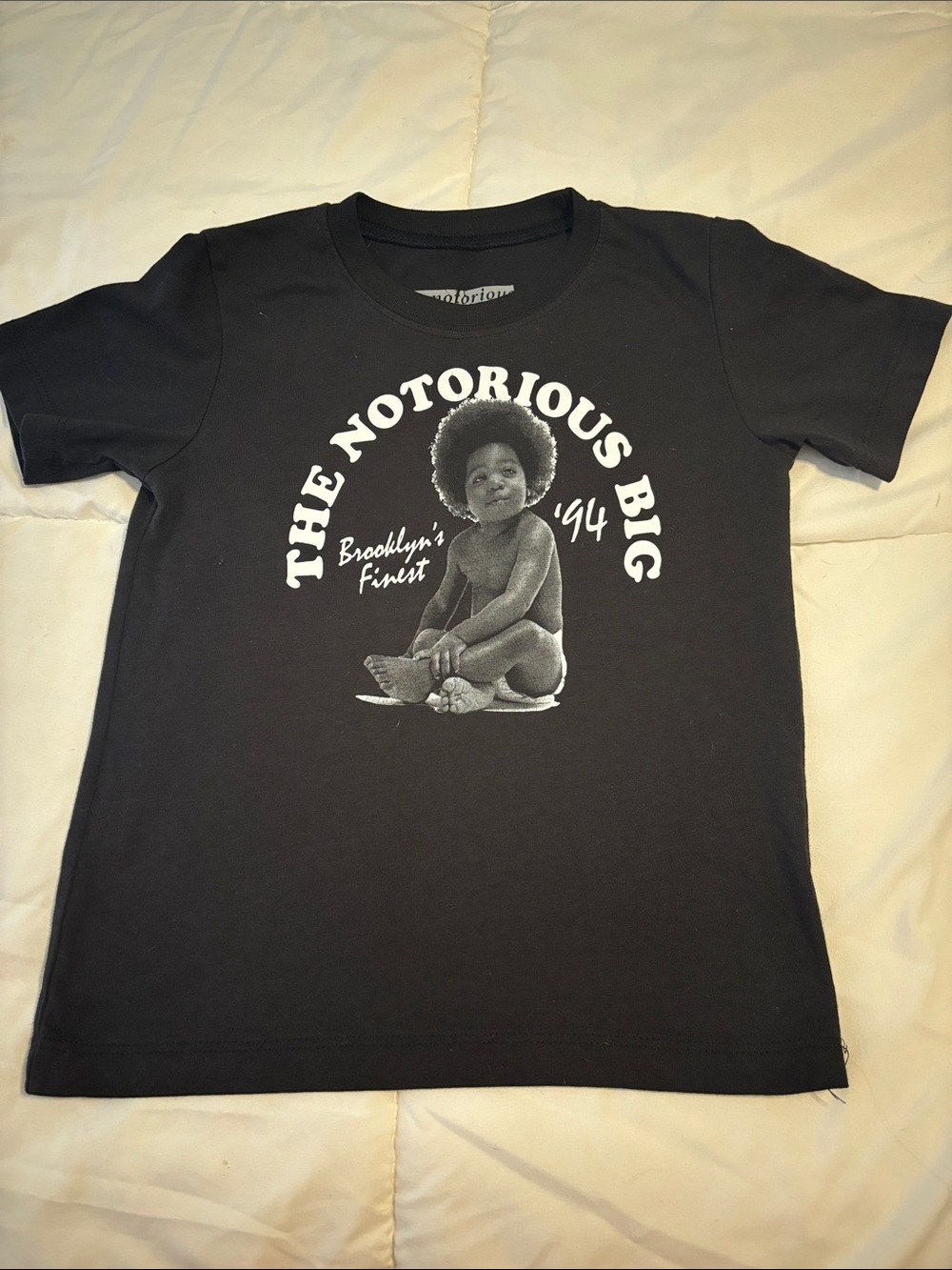 Kids Black Graphic Tee - The Notorious Big